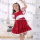 flutter sleeve girls boutique Christmas dress